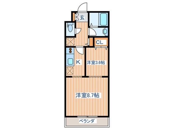 プルミエ－ル錦町の物件間取画像